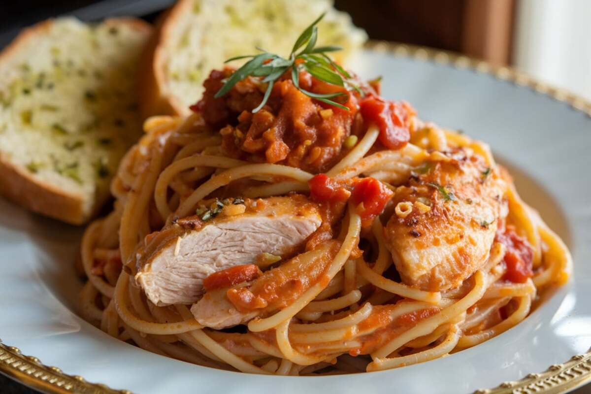 Chicken Spaghetti with Rotel