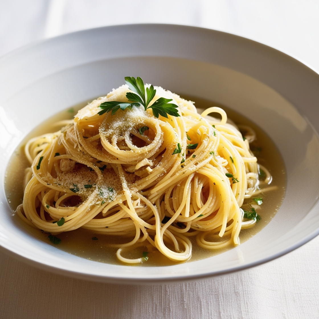 Cook Spaghetti in Chicken Stock