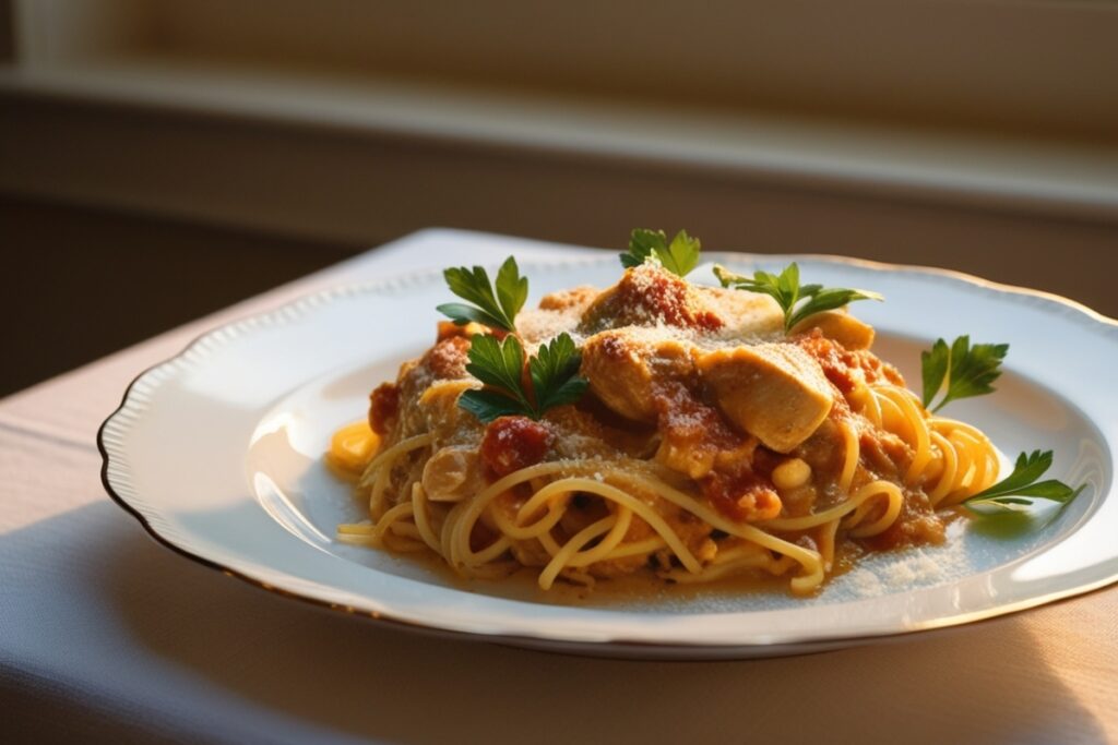 How to reheat chicken spaghetti casserole