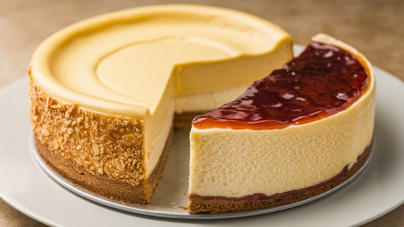 difference between New York and English cheesecake