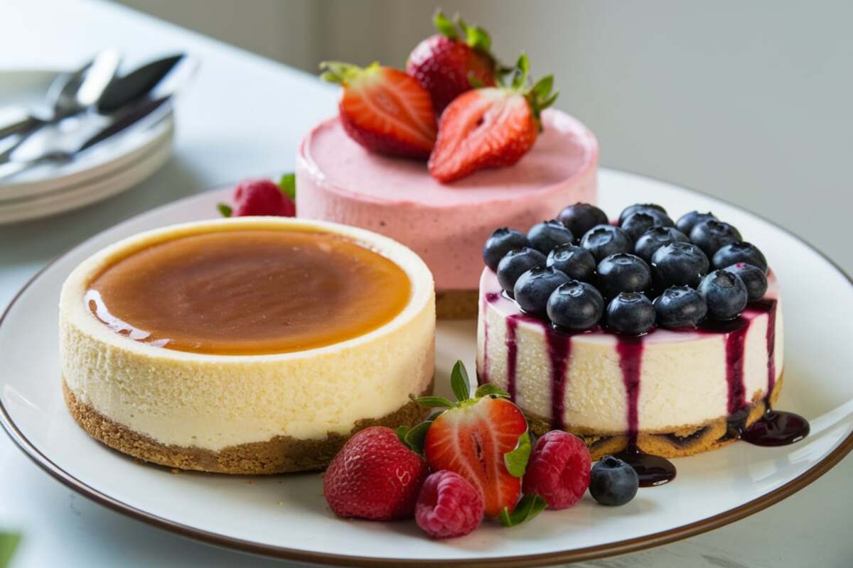 what are the three types of cheesecake