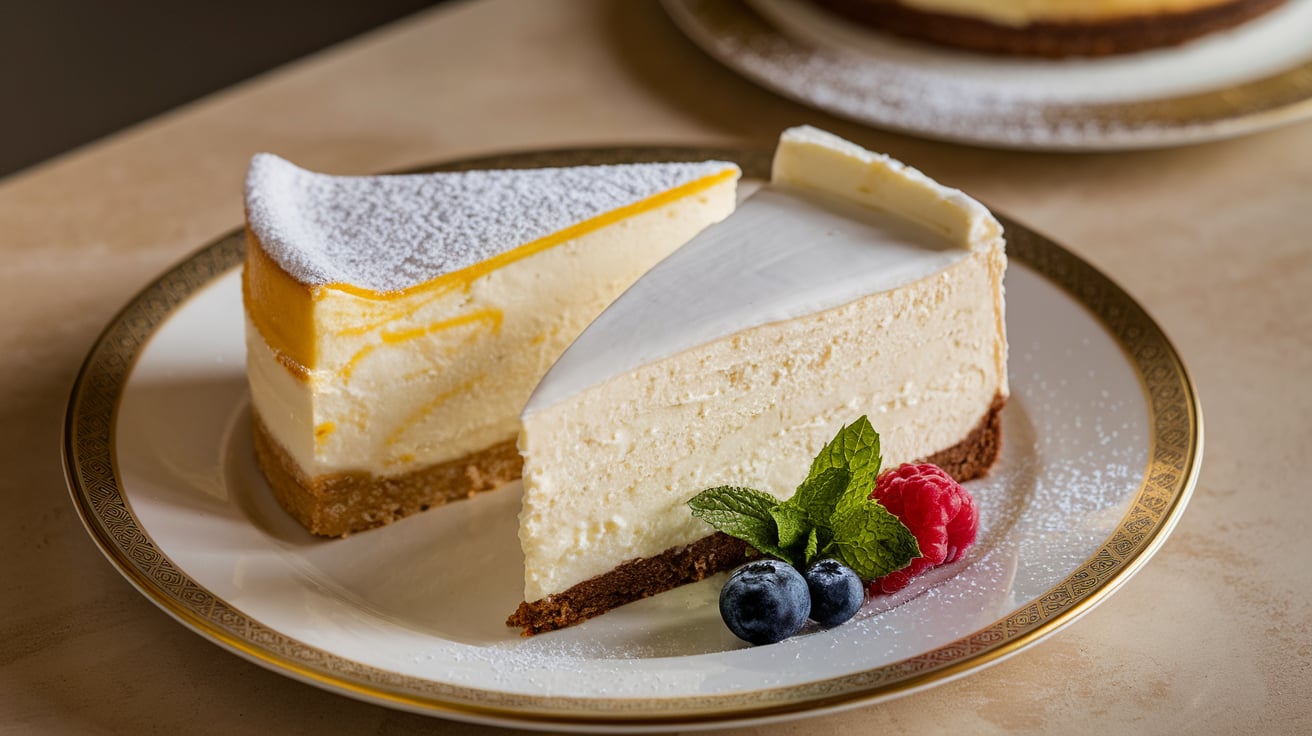 difference between French cheesecake and New York cheesecake