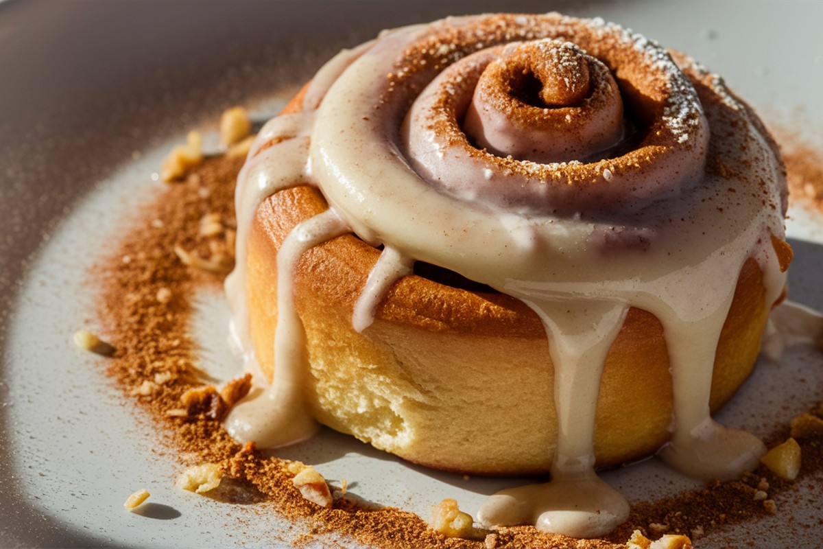 Cinnamon roll icing