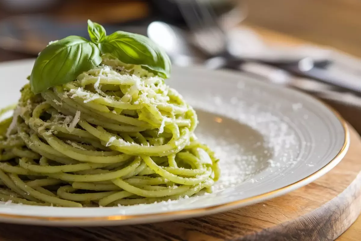 What does green pasta taste like?