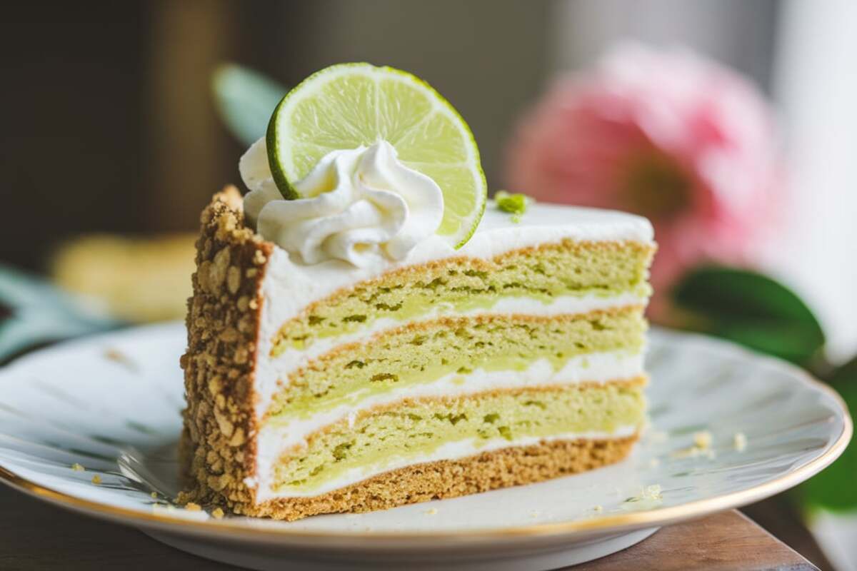 What does a key lime cake taste like