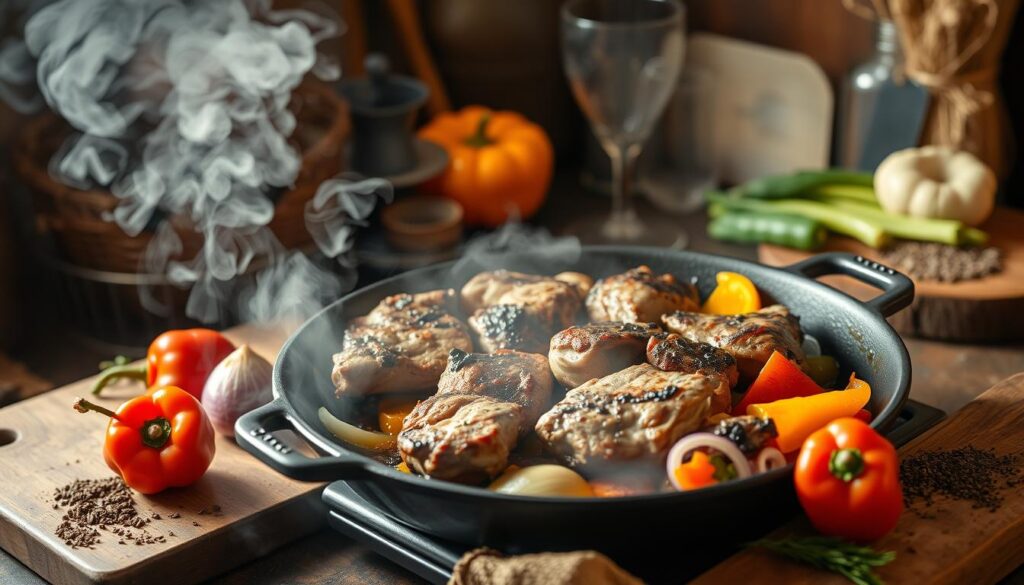 goat meat cooking